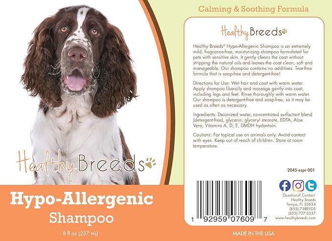 Healthy Breeds English Springer Spaniel Hypo-Allergenic Shampoo 8 oz