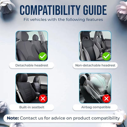 GENANY Horror Black Cat Car Seat Covers Set of 2, Breathable Front Seat Covers for Truck Sedan SUV, Funny Car Accessories, Spook Gift for Women Men