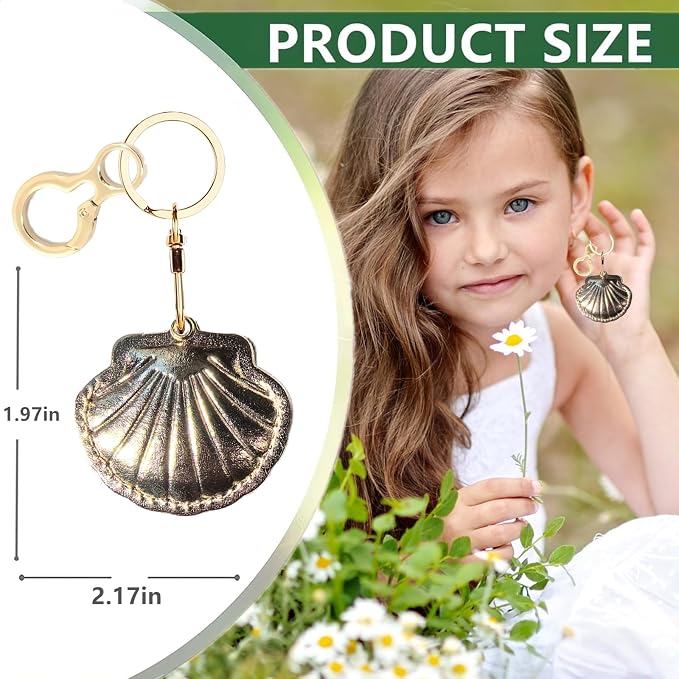 Leather Keychain Holder Case Compatible with AirTag,Cute Protective Bright Cover with Keyring,Anti-Scratch Finder GPS Tracker Case for Wallet Keys,Bag,Pets,Backpack(Golden)