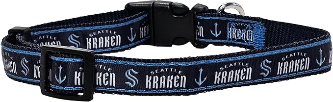 Pets First NHL Collar for Dogs & Cats. Adjustable, Cute, & Stylish! The Ultimate Hockey Fan Collar!