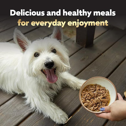 Cesar Filets in Gravy Adult Wet Dog Food Variety Pack, Poultry Lovers with Rotisserie Chicken Flavor and Turkey Recipe, 3.5 oz. Easy Peel Trays, Variety Pack, 12 Count (Pack of 2)