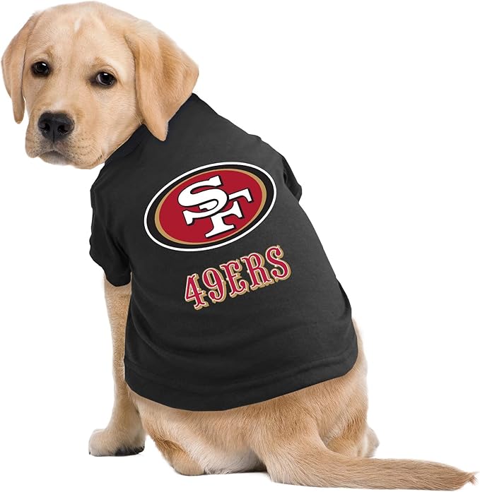 Littlearth NFL San Francisco 49ers Pet T-Shirt, Team Color, Medium