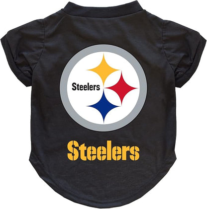 Littlearth NFL Pittsburgh Steelers Pet T-Shirt, Team Color, Medium