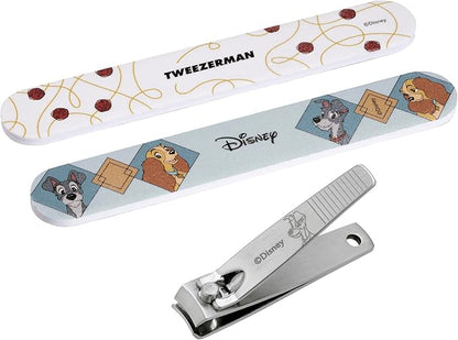Tweezerman Disney's Lady and the Tramp Manicure Kit - Fingernail Clipper with Two Nail Files