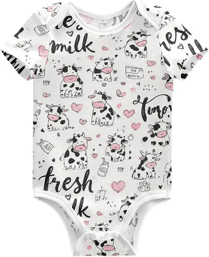 Bright Emotions Raccoons Baby Short Sleeve Bodysuits Romper Unisex Infant Outfit Wrapping Clothes for Boy Girl kids 3M