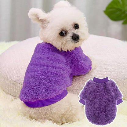 2 Pack XXS Dog Sweater, Tiny Dog Sweaters for Small Dogs Girl (1-3lb), Warm Soft Puppy Clothes for New Puppies, Cute Extra Small Doggie Clothes for Chihuahua Yorkie Cat Pet Apparel,XXS
