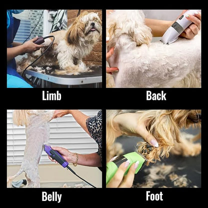FENICE PEAK 5FC Low Noise Pet Dog Grooming Clippers Replacement Blade Ceramic Edge Detachable Steel Pet Clipper Blade with Cutting Length of 6.4mm 1/4'' (1 Count)