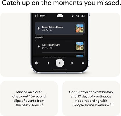 Google Nest Doorbell (Wired, 3rd Gen) - 2K Video and Gemini, Live View, Night Vision, 2-Way Audio - Works with Google Home - 2025 Model - Hazel