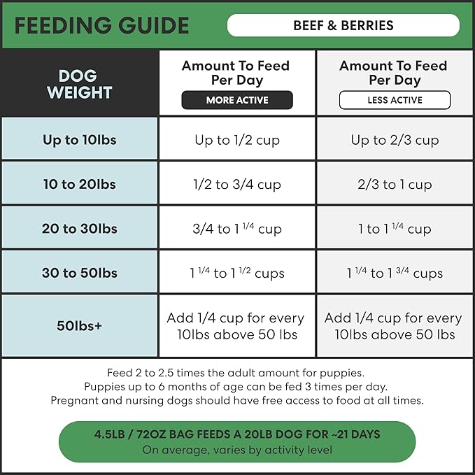 The Pets Table Beef & Berries Grain-Free Air Dried Dog Food, 1 lb (16 Oz) Bag