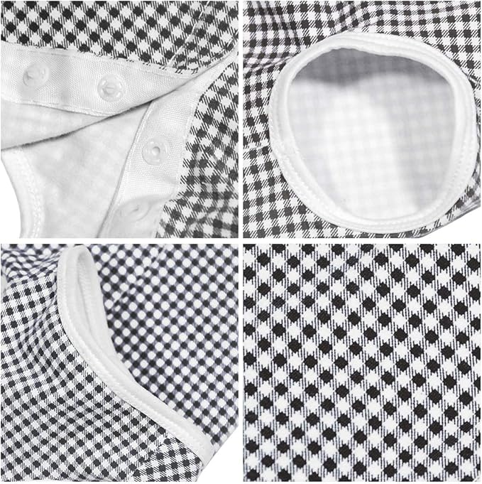 Dog’s Recovery Suit Post Surgery Shirt for Puppy, Wound Protective Clothes for Little Animals(Black White Plaid-s)