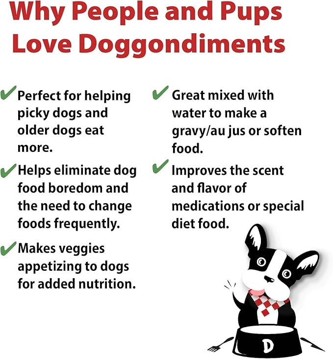 Mom's Sunday Roast Beef Dog Food Topper, Fun People Food Flavors, Made in USA