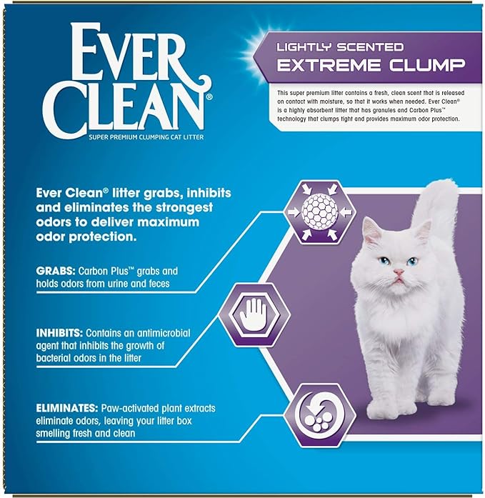 Ever Clean Extreme Clump Clumping Cat Litter, Scented, 25 Pounds, Multicolor (091854604155)