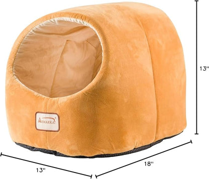 Armarkat Cat Bed, 18-Inch Long, Brown