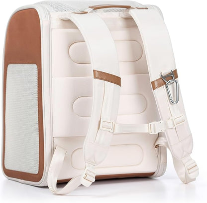 Traveler's Choice Argo Tails of The Trail Pet Backpack Carrier, Tan