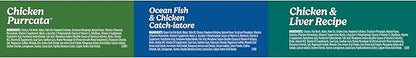 Nutrish Grain Free Chicken Lover's Whole Health Blend Variety Pack Wet Cat Food, 2.8 oz. Cup, 12 Count (Rachael Ray)