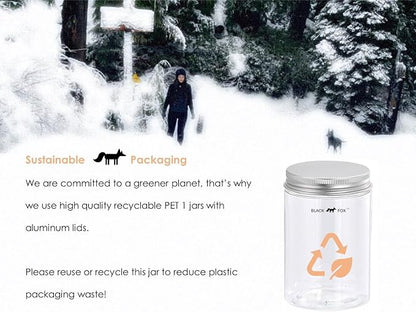 BLACK FOX Freeze-Dried Salmon Training Treats for Dogs and Cats | 280 Treats, 4oz Single Ingredient, Raw, Healthy, All Natural, Human Grade, Recyclable Packaging