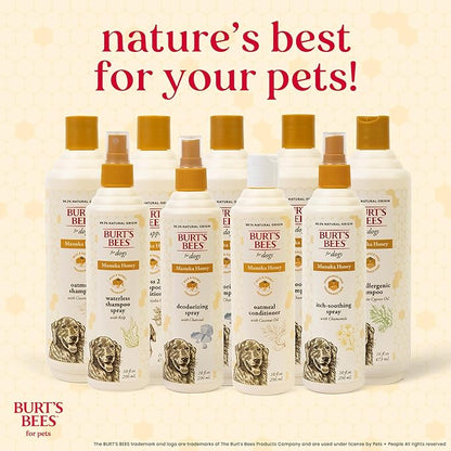 Burt’s Bees for Pets Manuka Honey Tearless 2 in 1 Shampoo and Conditioner for Puppies with Jojoba Oil, 16 Fl Oz