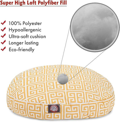 Citrus Towers Small Round Indoor Outdoor Pet Dog Bed With Removable Washable Cover By Majestic Pet Products