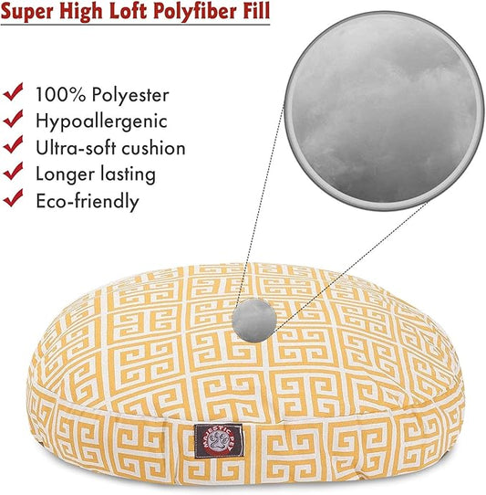Citrus Towers Small Round Indoor Outdoor Pet Dog Bed With Removable Washable Cover By Majestic Pet Products