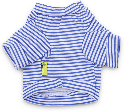 DroolingDog Dog Clothes Pet Striped T-Shirt Plain Puppy Apparel for Small Dogs, XS, Pack of 3