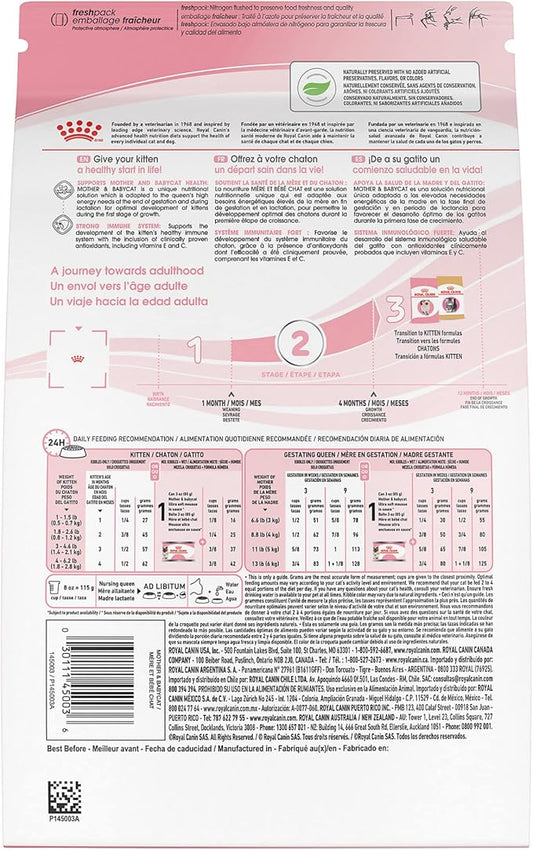 Royal Canin Feline Health Nutrition Mother & Babycat Queen Dry Cat Food, 3 lb Bag
