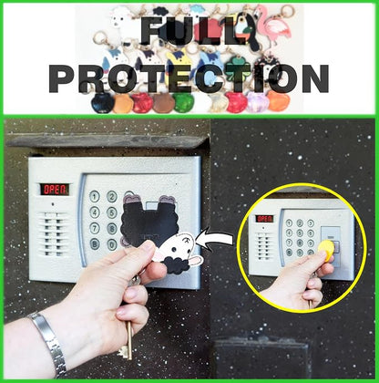 Leather Keychain Holder Case Compatible with AirTag,Cute Protective Cover with Keyring,Anti-Scratch Finder GPS Tracker Case for Wallet Keys,Bag,Pets,Backpack(Black Lamb)