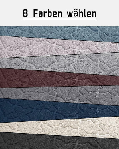 Yimobra Cat Litter Mat, 35.4"x23.6" Litter Box Mat with Litter Lock Mesh, Soft Cat Litter Mat Litter Trapping Mat, Easy to Clean, Non-Slip, Water Resistant, Litter Free Floors, Dark Coffee