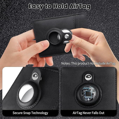 Air Tracker Tag 1-Pack (Black), Tukio Bluetooth 5.3 Tracker Tag for Apple Find My App(iOS Only), Replaceable Battery, 100dB Alarm Sound, Item Locator Smart Tag for Wallets, Keys, Bag, Luggage and More
