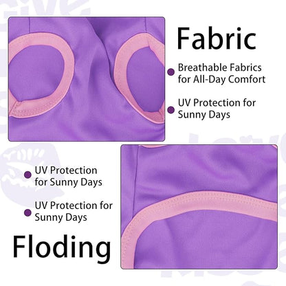 Color-Blocked Dog Tank Top with Playful Heat Transfer Designs – Lightweight Polyester Shirt for Small,MediumDogs, Perfect for Casual Outings.The Angel Purple M