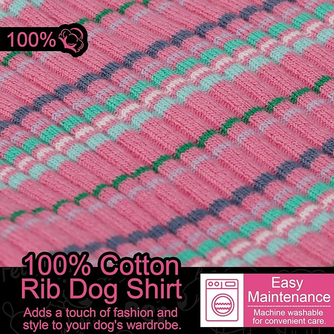 Elevate Your Pet's Comfort and Fashion: Premium 100% Cotton Rib Dog Shirt Vest for Small Breeds Like Chihuahuas, Yorkies, and Puppies .Year-Round Style with Tank-Style Puppy Attire Green XX-Small