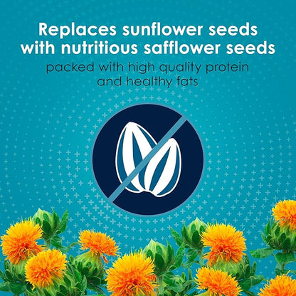 Kaytee Forti-Diet Pro Health+Safflower Nourish+Protect Parrot Food, Supports Breeding and Molting, Nutrition Backed by Science, Digestive and Brain Health, 4 pounds