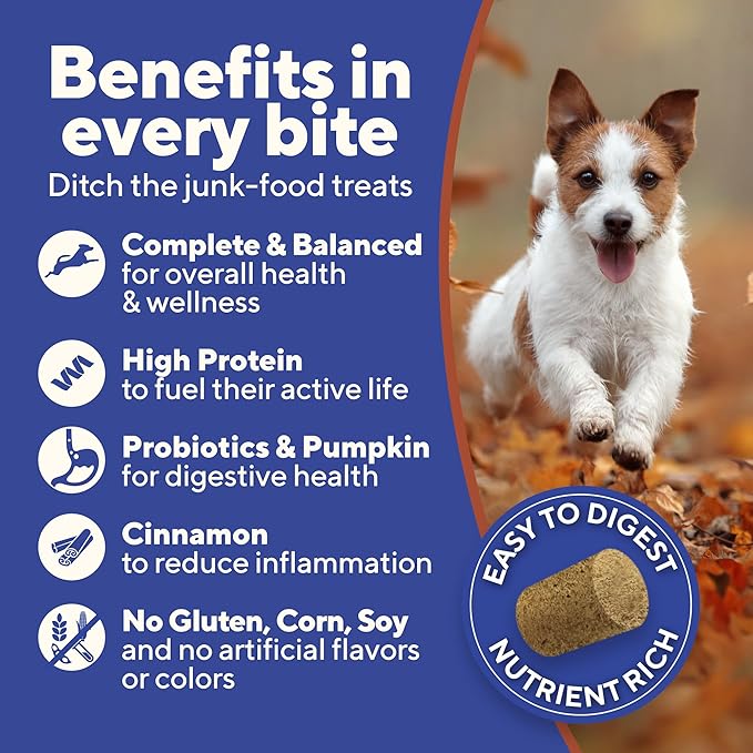 Dave’s Pet Food Digesti-Bites Easy to Digest Freeze Dried Beef and Beef Liver Dog Treats with Pumpkin Fiber & Probiotics, Complete & Balanced Nutritious, Freeze Dried Dog Food Topper, USA Made (12 oz)