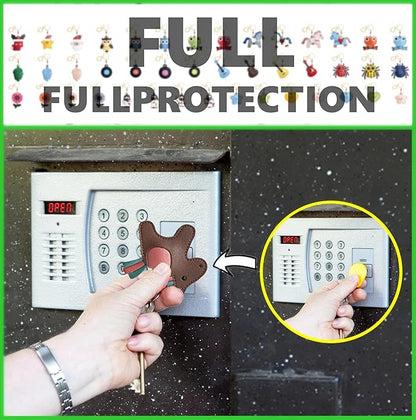 Leather Keychain Holder Case Compatible with AirTag,Cute Protective Cover with Keyring,Anti-Scratch Finder GPS Tracker Case for Wallet Keys,bag,pets,Backpack(Horse G)