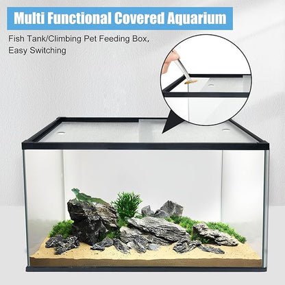 Ultra Clear Glass Aquarium Thickened Large Fish Tank -Suitable for High-end Fish Enthusiasts (29 Gallon)