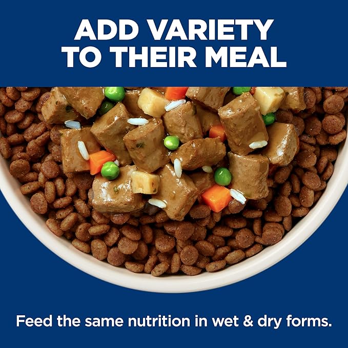 Hill's Science Diet Adult 7+ Small & Mini Wet Dog Food, Chicken & Barley, 5.8 oz. Cans, 24-Pack