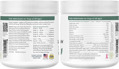 Wholistic Pet Organics Puppy Complete - Dog Multivitamin Powder - Daily Dog Vitamins and Supplements for Homemade Food - Immune System, Skin, Coat & Overall Health - All Breeds of Puppies - 45 Scoops