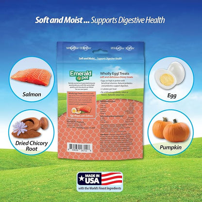 Emerald Pet Wholly Egg Cat Treats (Salmon)
