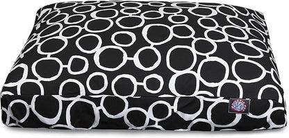 Majestic Pet Fusion Yellow Medium Rectangle Pet Bed, Black