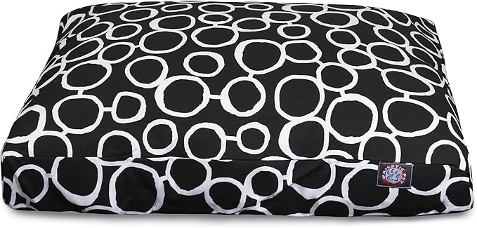 Majestic Pet Fusion Black Large Rectangle Pet Bed