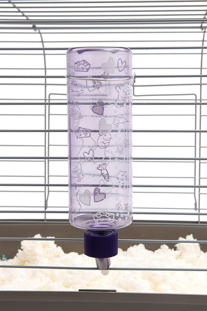 Lixit Standard Cage Water Bottles for Rabbits, Ferrets, Guinea Pigs, Hamsters, Rats, Mice and Other Small Animal's (16 Ounce, Clear Pack of 2)