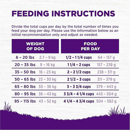 Wellness Complete Health Adult Dry Dog Food, Wholesome Grain Kibble, Natural, Chicken Free, Whitefish and Sweet Potato Recipe, 30 lb Bag