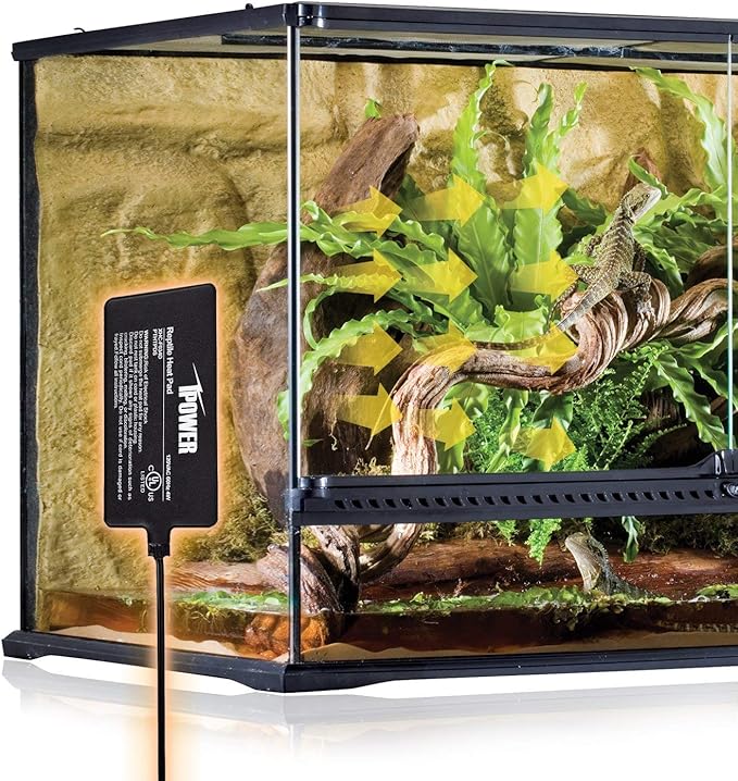 iPower 4 by 7-Inch Reptile Heating Pad Under Tank Terrarium Heater Warmer Heat Mat for Small Animals