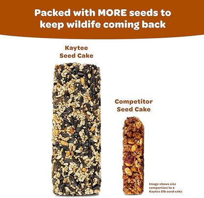 Kaytee Corn-a-Plenty Seed Cake, Food for Wild Squirrels, Chipmunks, Rabbits & Other Backyard Wildlife, 2.5 Pounds