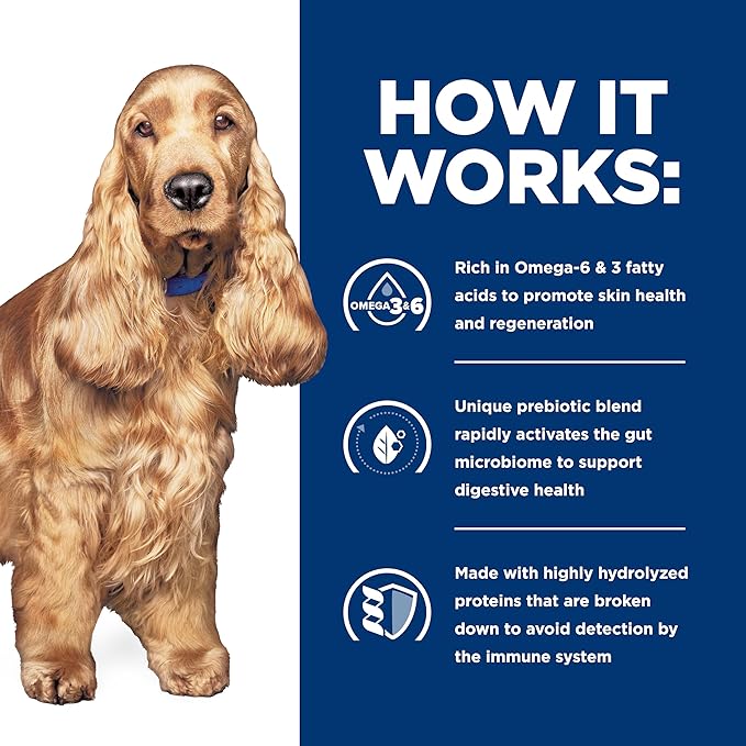 Hill's Prescription Diet z/d Skin/Food Sensitivities Dry Dog Food, Hydrolyzed Chicken, 8 lb. Bag