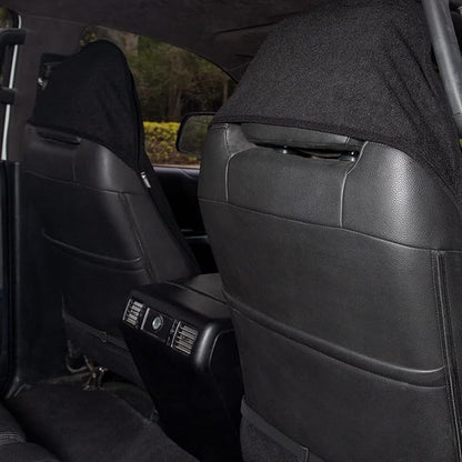 Leader Accessories 2pcs Waterproof Towel Front Seat Covers Black Non-Slip Bucket Seat Dog & Kid Auto Protector