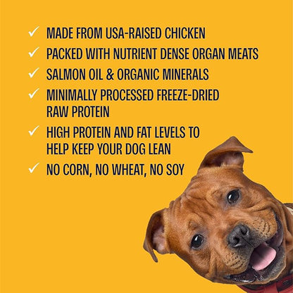 Muenster Freeze Dried Chicken Bites - Dog Food, Treat, Mixer or Topper (5oz) - Grain Free