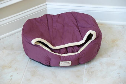 Cat Bed in Orange and Beige