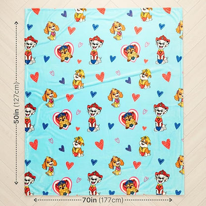 Paw Patrol Bedding Super Soft Plush Cozy Throw, 60 in x 70 in, (Officially Licensed Product) by Franco Collectibles