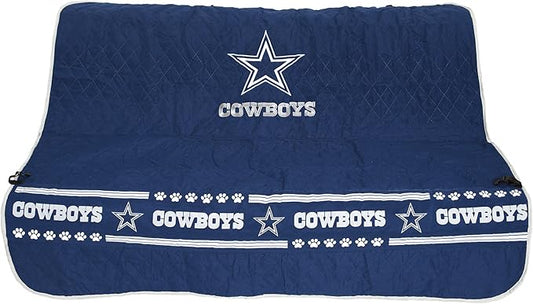 Pets First NFL CAR SEAT COVER - DALLAS COWBOYS Waterproof, Non-slip BEST Football LICENSED PET SEAT cover for DOGS & CATS,55 x 50 Inches