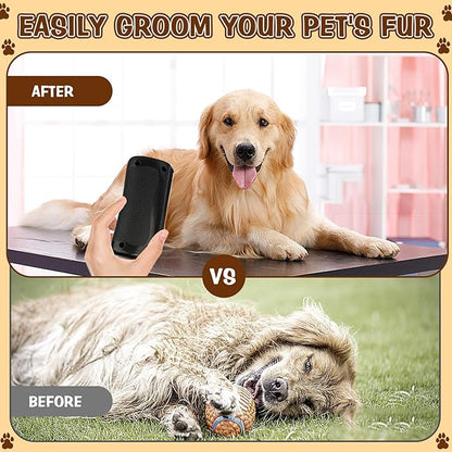 Deshedding Dog Brush, Dog Grooming Brush for Shedding, Pet Hair Removal Tool for Cats, Dogs, Horses, Easy Hair Removal for Pets